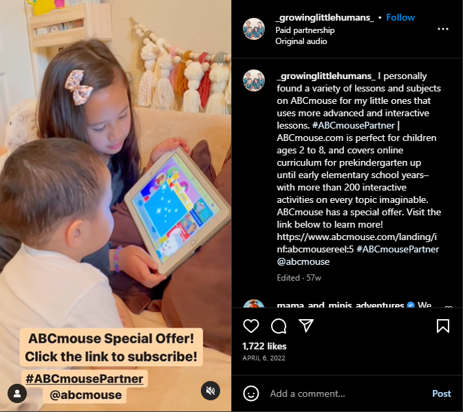 ABCmouse creator content example